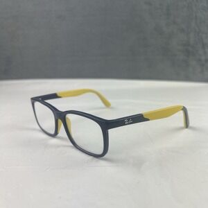 Ray-Ban Small Eyeglasses RB 1621 3937 Dark Blue On Yellow Square Frame 49-15 130